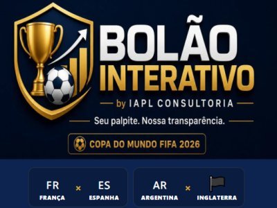 Bolão Interativo Copa 2026